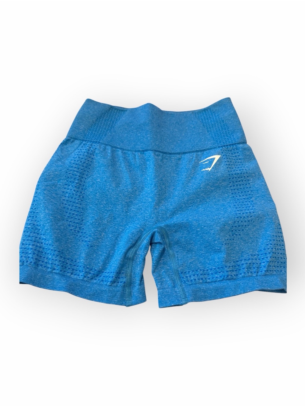 Gymshark Vital Seamless Blue High Waisted 4” Shorts XS NWOT